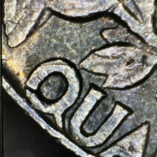 Rare - 1966 Washington Quarter with Die Crack On Eagles Chest Error - Foto 15 di 19