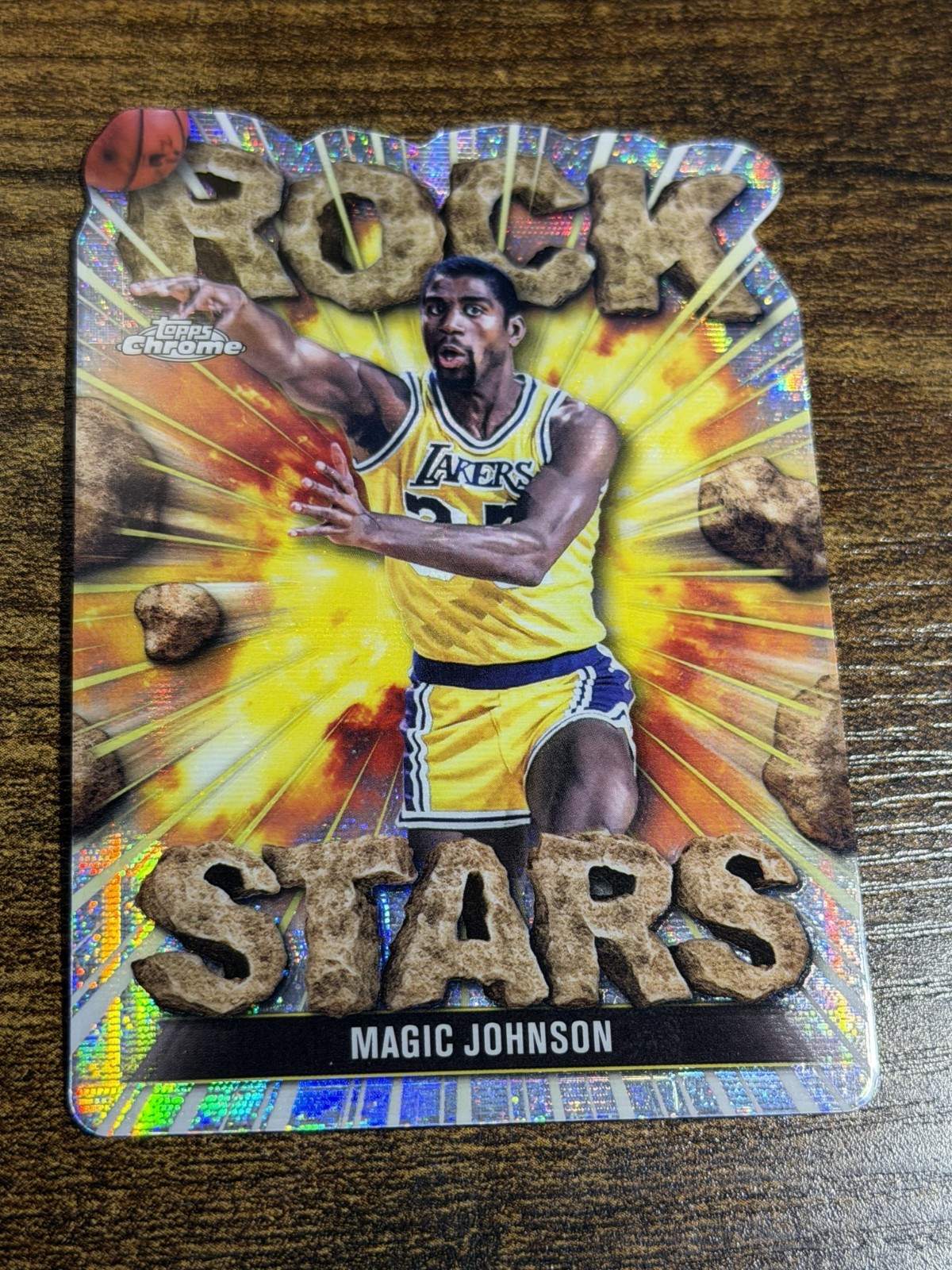 MAGIC JOHNSON 2025-26 Topps Chrome #RS-11 Rock Stars SP Case Hit