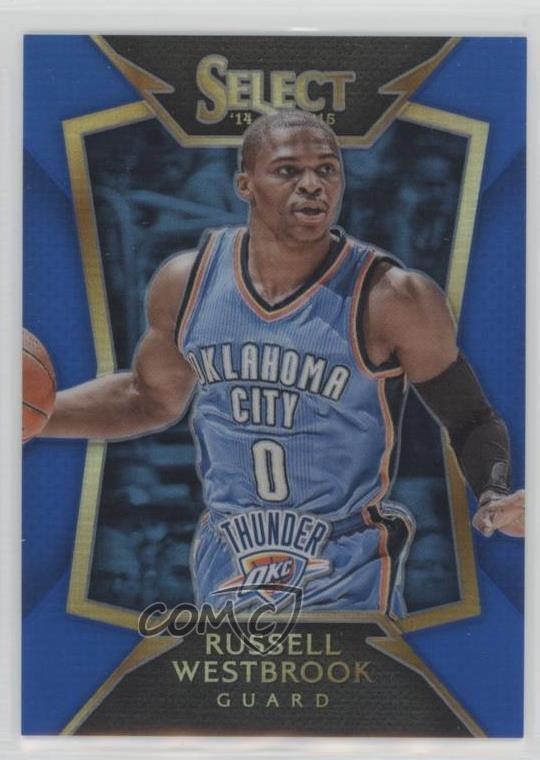 2014-15 Panini Select Concourse Blue Prizm 145/249 Russell Westbrook #78 18ms