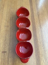 Vintage Ceramiche Virginia, grande servizio sezionale rosso 16"...Made in Italy