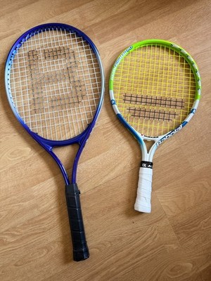 Junior Tennisschläger Konvolut - Babolat Ball Fighter 80 + 23'' blau Übungsschläger