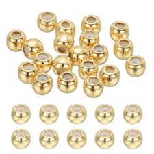 40Pcs 4mm Positioning Spacer Beads, 14K Gold