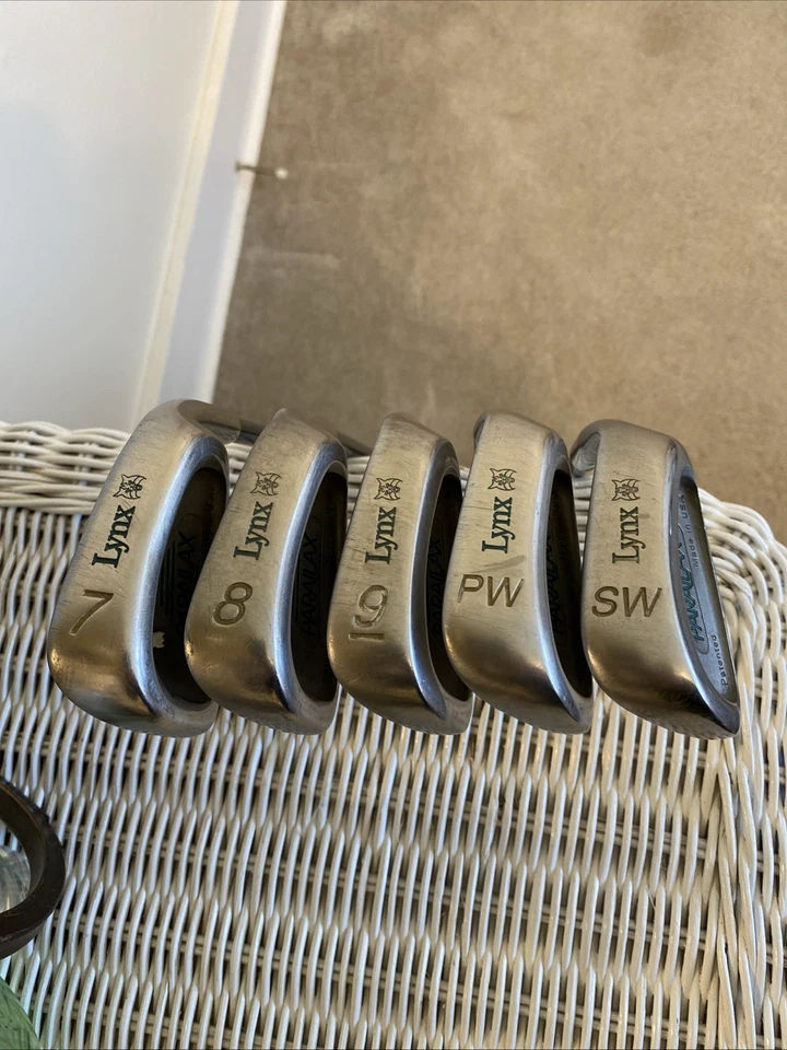 Juego de varillas de grafito Lynx Parallax Iron 3-SW Senior Flex para mano derecha Foto 3 de 4