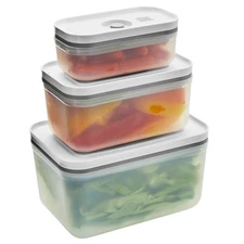 ZWILLING Fresh & Save 3-pc Plastic Food Storage Container, Meal Prep Container,