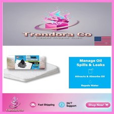 Marine Oil Absorbent Pads - 15" x 18" - 6 White Pads for Easy Spill Management