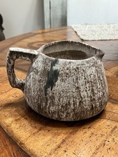 McCarty Pottery Mississippi Nutmeg Large Pitcher River Mark Signed