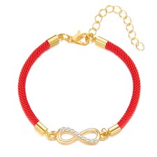 Lucky Red Rope Infinity Love Couple Bracelet for Women Men Trendy Handmade Adjus