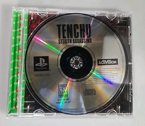 Tenchu: Stealth Assassins (Sony PS1, 1998) - No Manual * Resurfaced * Tested 