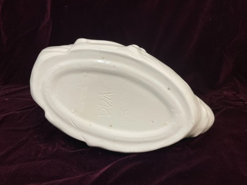 Vintage Keramik Schwan Vase Indoor Übertopf Künstler signiert - Bild 14 von 17