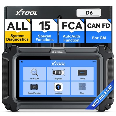 OBD2 Scanner Diagnostic Tool XTOOL D6: All System Scanner for Car with Free U...