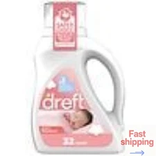 Dreft Stage 1 Newborn Baby Liquid Laundry Detergent, Gentle on Skin, 46.0 fl oz