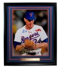 Nolan Ryan Texas Rangers Signed/Autographed 16x20 Photo Framed PSA/DNA 195361