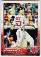 2015 Topps #389 Mookie Betts BASEBALL Boston Red Sox