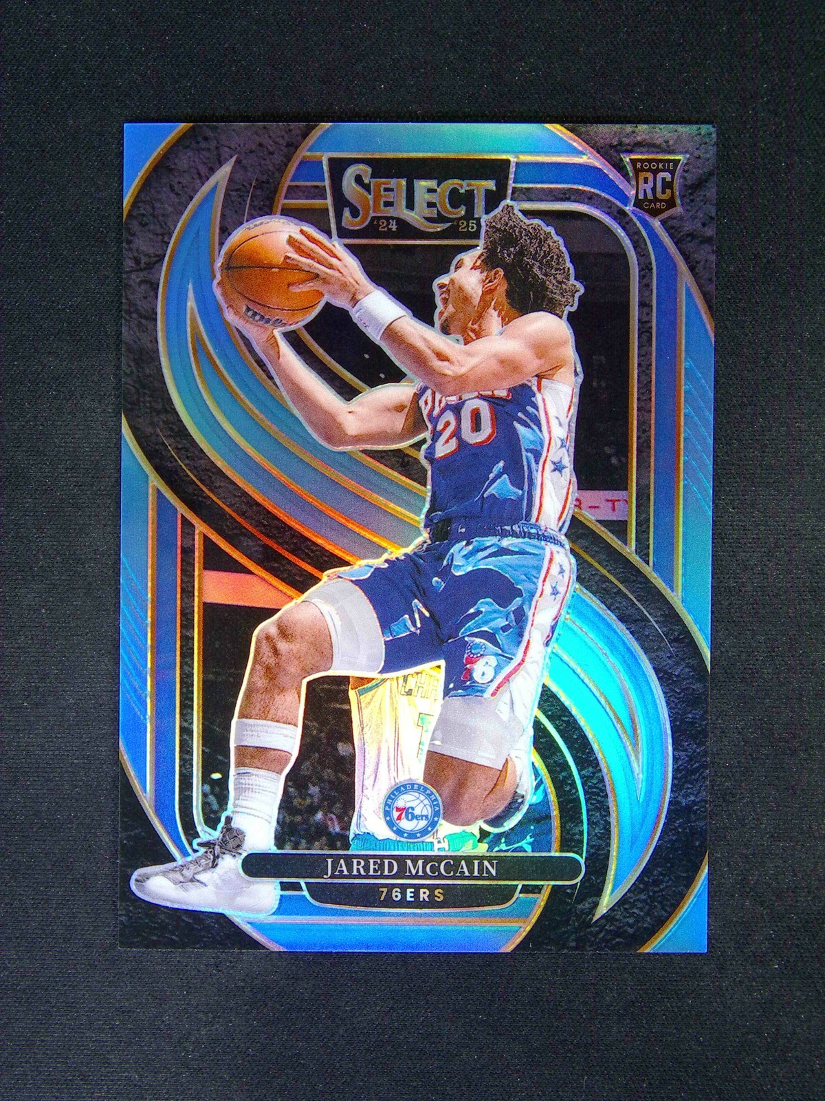 2024-25 Panini Select Jared McCain #184 RC Rookie Premier Light Blue /299