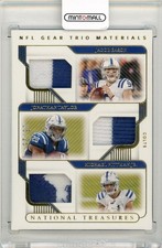 2020 National Treasures Eason Taylor Pittman Jr Patch /25 Colts Card