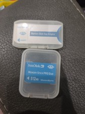 512 MB SanDisk Memory Stick Pro Duo card  SanDisk Memory Stick Adaptor  case