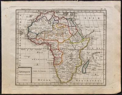 1823 - Afrique (Continent) - Carte géographique ancienne gravée par Tardieu - Photo 1/4