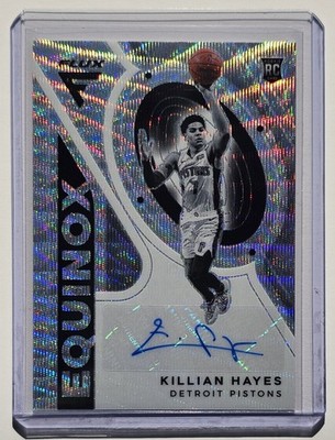 Killian Hayes Autograph Rookie Wave Parallel Equinox Flux 2020-21 Card #EQR-KHA