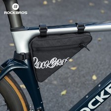 ROCKBROS Bike Frame Bag Bicycle Triangle Bag wIth Side Pocket,Cycling Pouch 0.8L