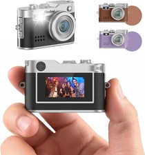Mini Digital Camera 1080P FHD Small Retro Digital Camera Photo with Flash Video