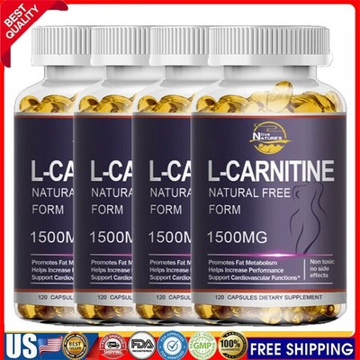 L-Carnitine 1500mg For Fat Burner Weight Loss Boost Metabolism 120/240/480PCS