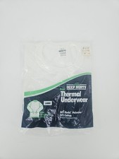 Vtg Boys DEEP NORTH Thermal Underwear Long Sleeve Crew Neck Shirt L Dead Stock