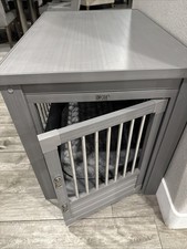 New Age Pet Ecoflex Dog Crate End Table Furniture Gray Large