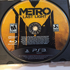 Metro: Last Light PS3 Disc Only 2013 M Mature Metro Series