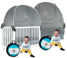 Aussie Cot Net Baby Crib Tents Twin 2 Silver Star Crib Tents to Keep Baby fro...