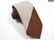 Atto Vannucci Men's Tie Unused Wool And Cotton Gorgeous Regimental Pattern