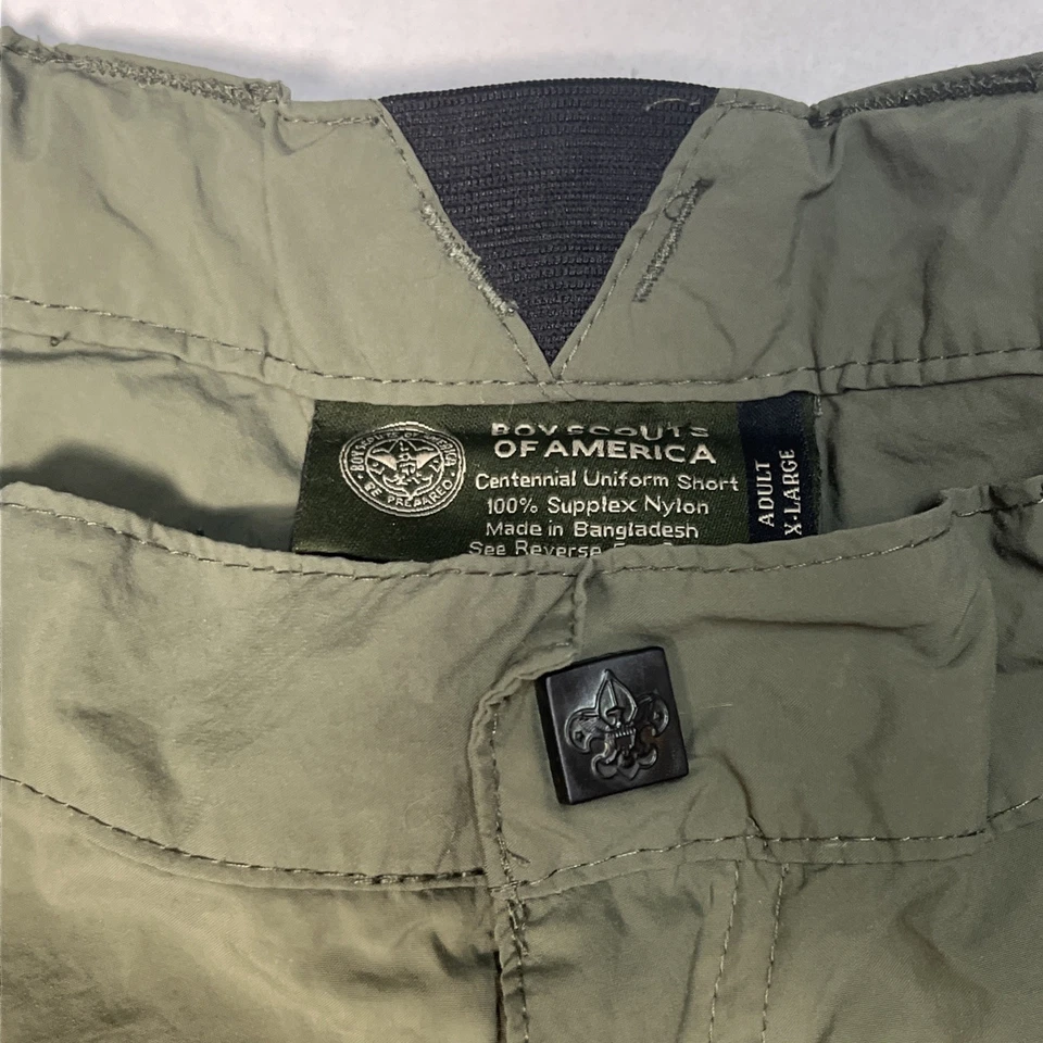 Boy Scouts of America Green Cargo Shorts Adult Extra Large Centennial Uniform XL - Image 3 of 3