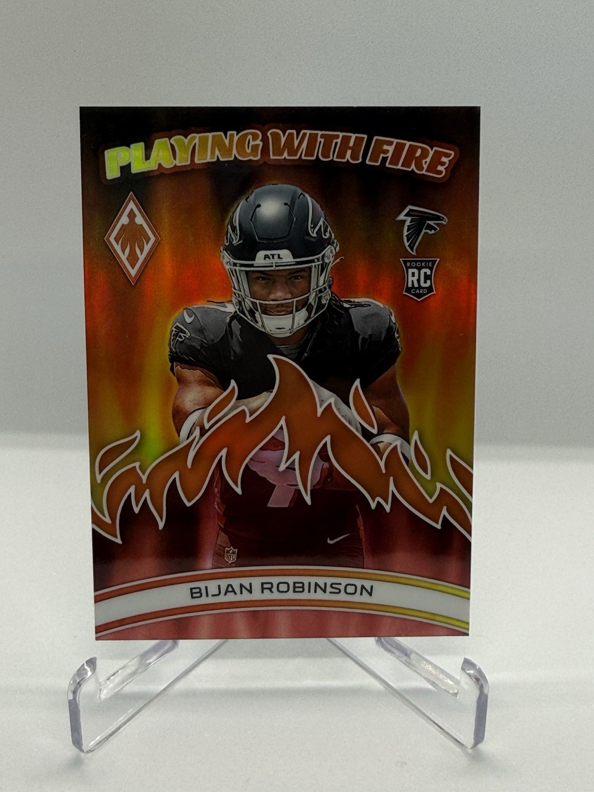 2023 Panini Phoenix - Playing with Fire Bijan Robinson RC #PWF-3 Orange /75