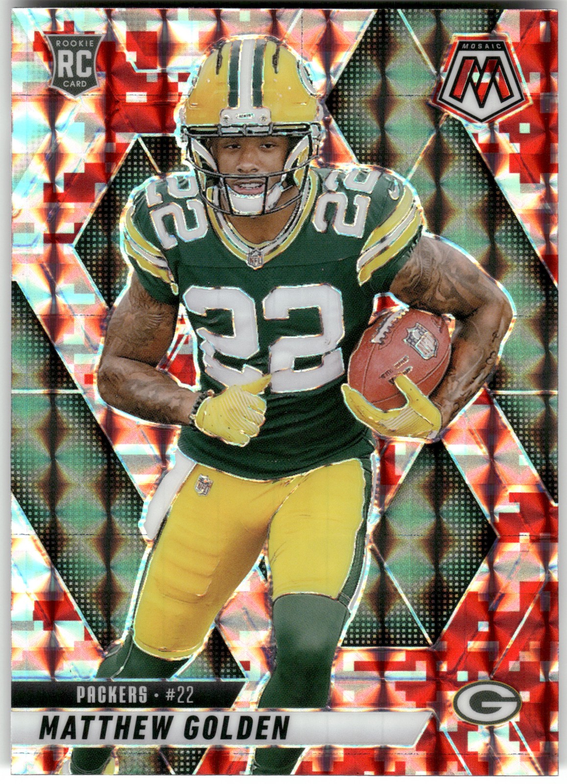 2025 Mosaic - Matthew Golden # 323 (RC) Red Camo