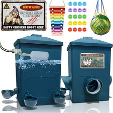 Float-Controlled Automatic Chicken Waterer  No Waste Feeder Kits - Chicken Coop