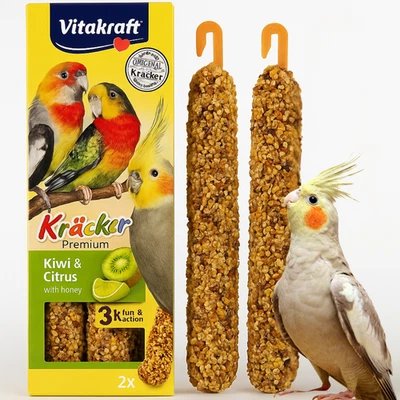 Vitakraft Kräcker Premium Kiwi & Zitrone für Nymphensittiche 2 Stk