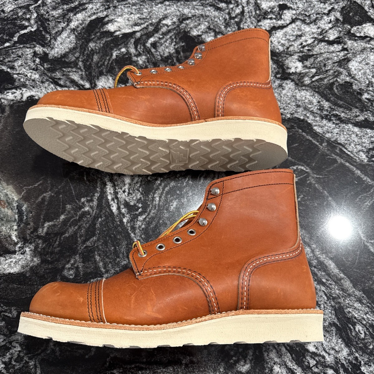Red Wing Iron Ranger 8089 Oro Leather Boots Men’s Sz 7 D Made in USA Red Wing Iron Ranger 8089 Oro Leather Boots Men main image 4