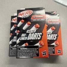 Nerf Pro Half-Length Darts - Lot of 3 Packs 225 Darts - New Sealed