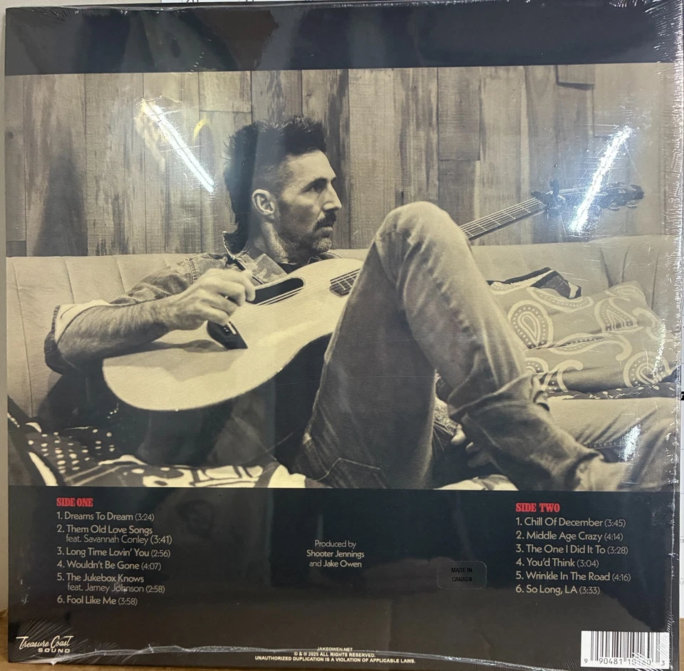 JAKE OWEN - Dreams to Dream (Sealed, 180 Gram RED Vinyl, 2025) Limited Edition - Image 2 of 4
