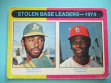 1975 O-Pee-Chee OPC Stolen BASE LEADERS #309 Lou Brock