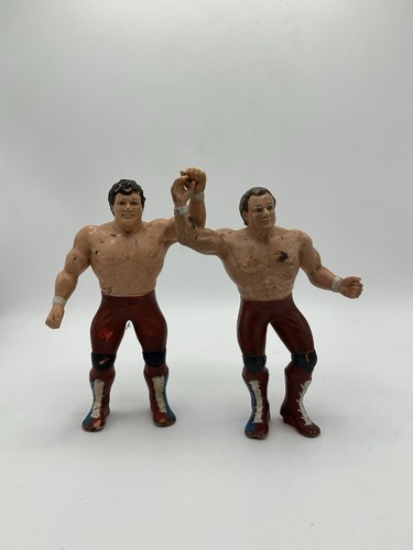 WWF LJN British Bulldogs Vintage Wrestling Figures...