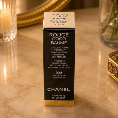 CHANEL Rouge Coco Baume Hydrating Tinted Lip Balm 928 Pink Delight 0.1 oz