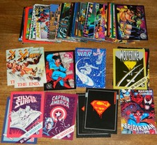 75 Marvel DC Comic Wizard Promo Prototype Holo Trading Cards Spiderman Superman