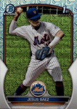 2023 Bowman Jesus Baez #BCP-12 Chrome Prospects Mojo Refractors New York 24I