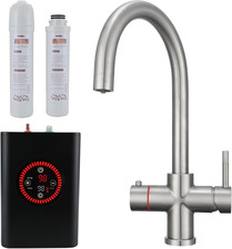 4 in 1 Boiling Water Tap Instant Hot Water Dispenser Kitchen Sink Mixer with 2.5