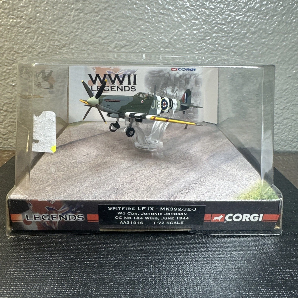 Corgi Legends AA31916 Spitfire LF IX - MK392/JE-J Wg Cdr. Johnnie Johnson NIB - Image 2 of 4
