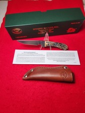 Moore Maker USA 6100 Hunting Knife Genuine Stag Handles New In Box