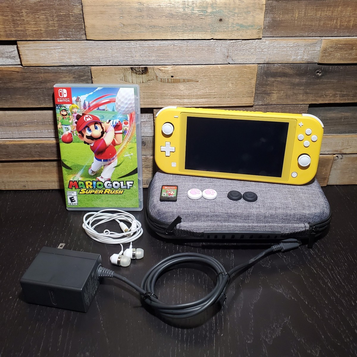 Nintendo Switch Lite 32GB YELLOW Bundle with Mario Golf Super Rush