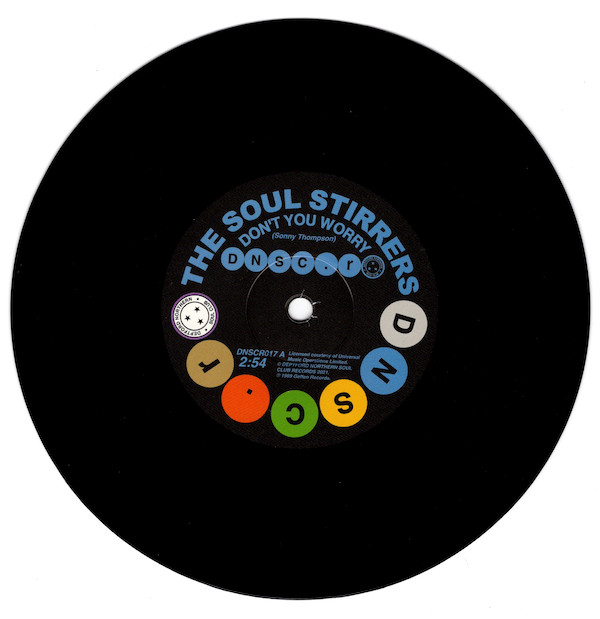 THE SOUL STIRRERS Don't You Worry - New Northern Soul 45 (DNSCR) 7"" *Listen 60s