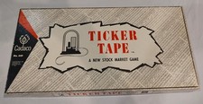 Vintage Cadaco 1963 Ticker Tape: A New Stock Market Game - Complete