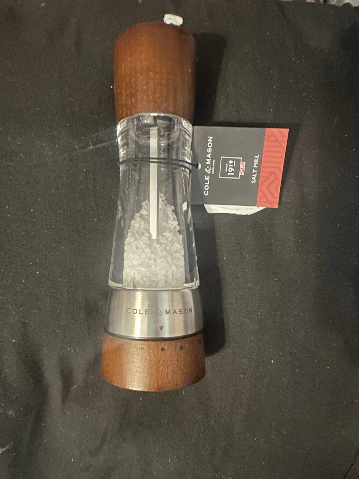 Cole & Mason Derwent Salt Mill - Elegant Refillable Grinder for Maximum Flavor